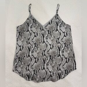 Express Black and Gray Snake Print Camisole